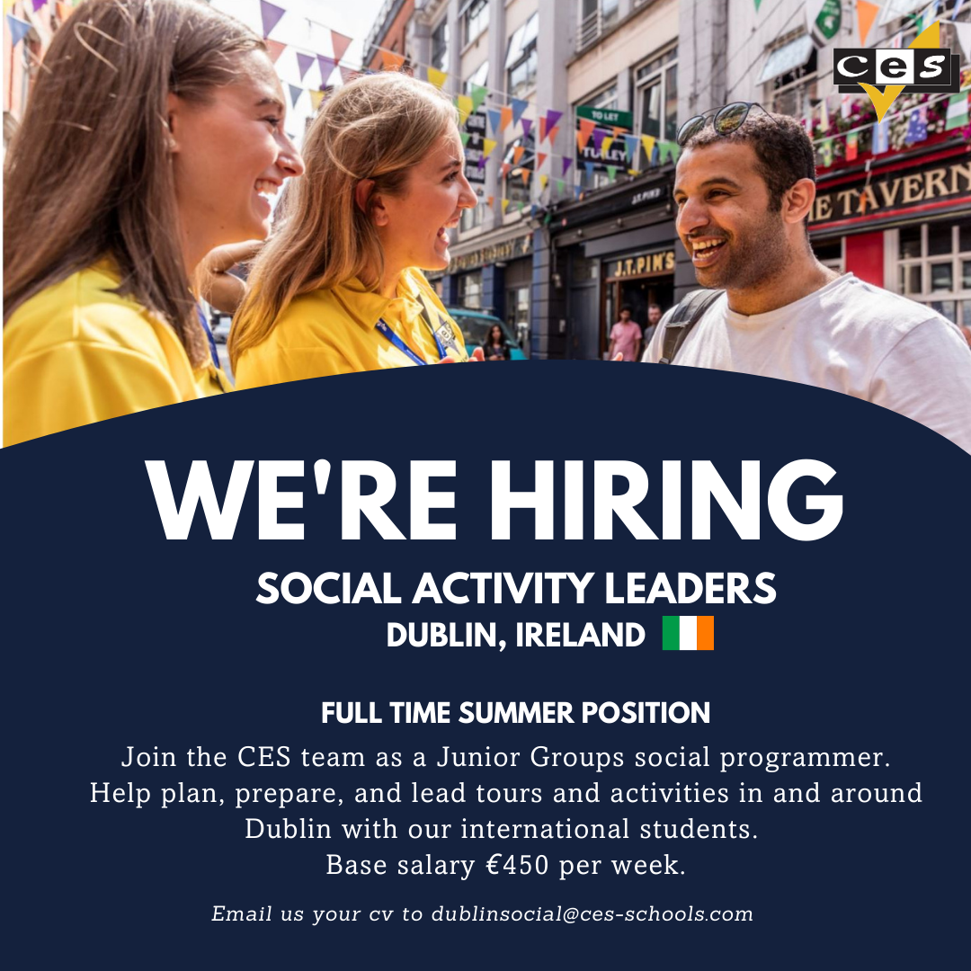 CES schools are hiring summer staff advert