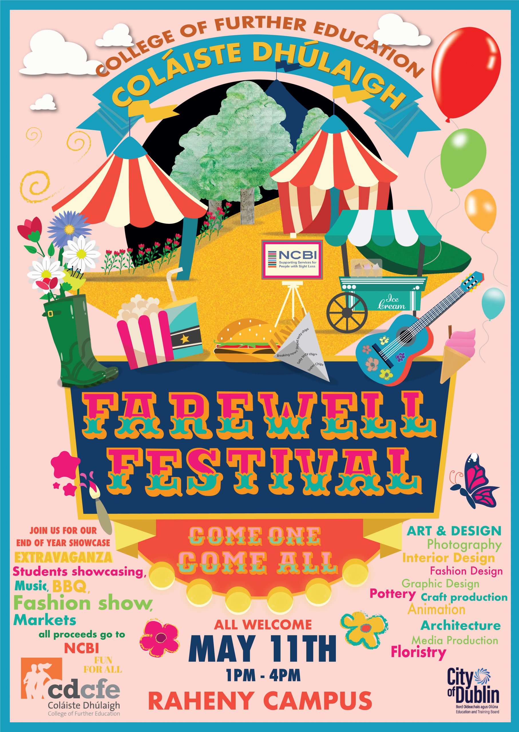 Farewell Festival, Raheny campus, 11th May, 1-4pm