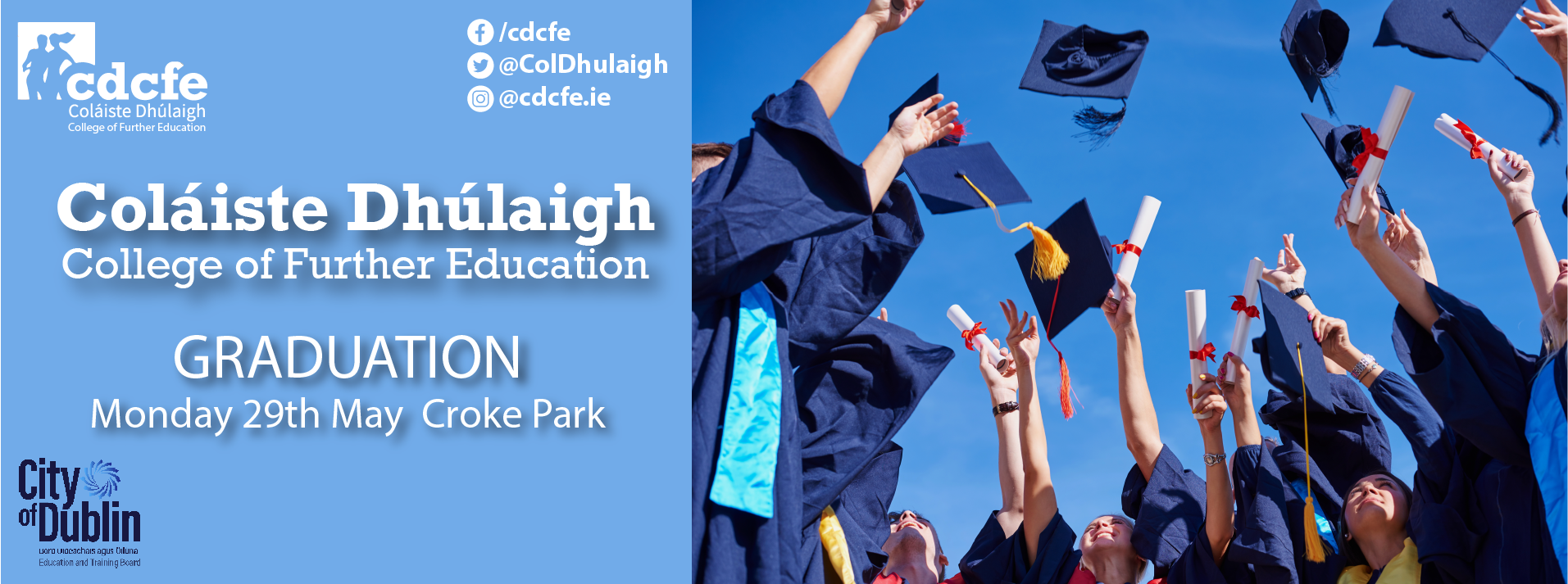 QQI course graduations, Monday 29th May, Croke Park