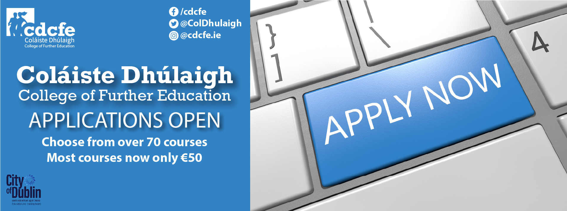 Applications now Open at CDCFE