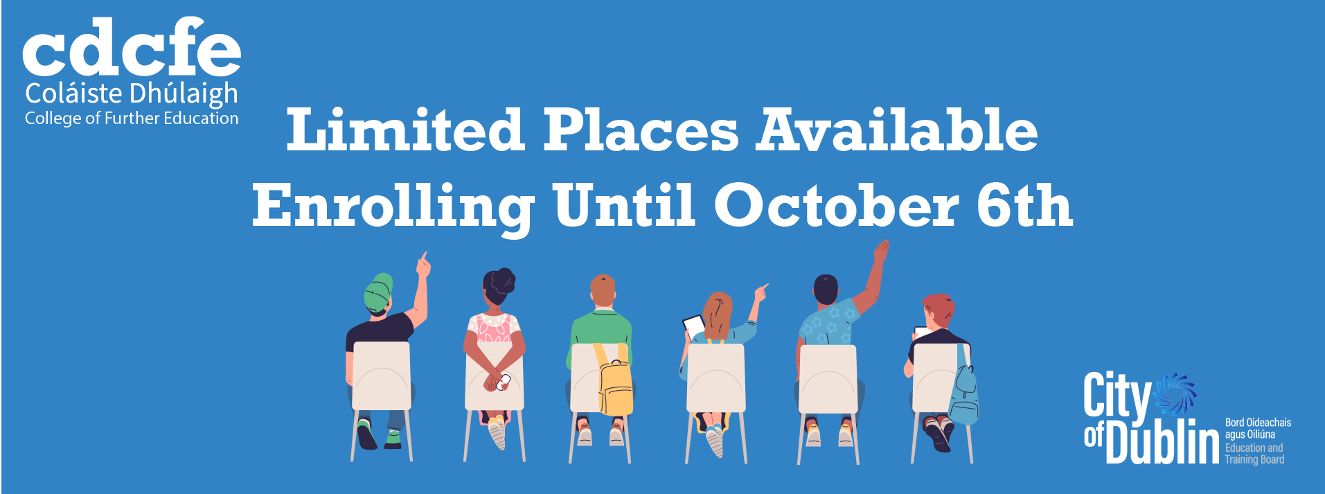 Places still available on some courses