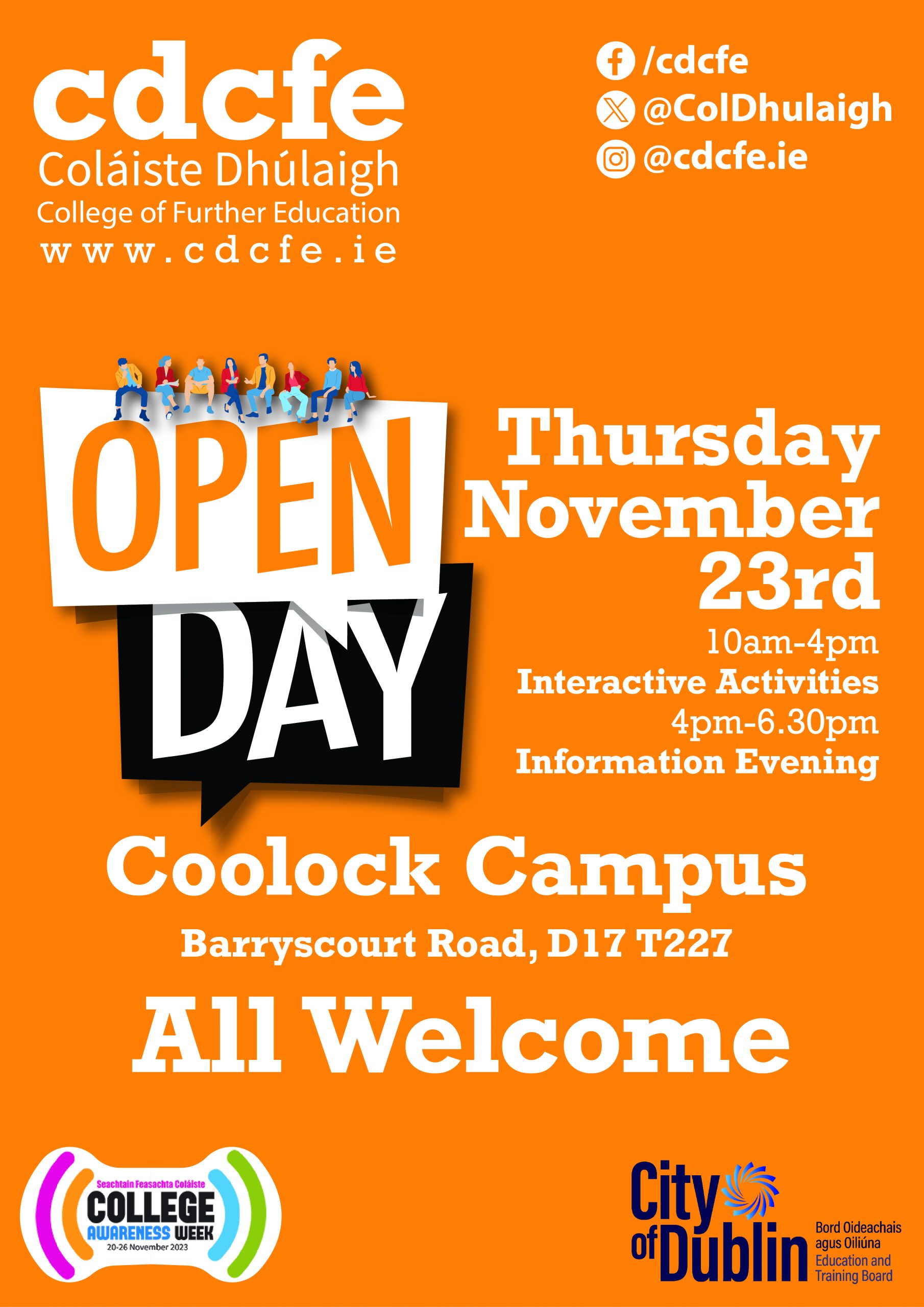 CDCFE Open Day 23rd Nov 23