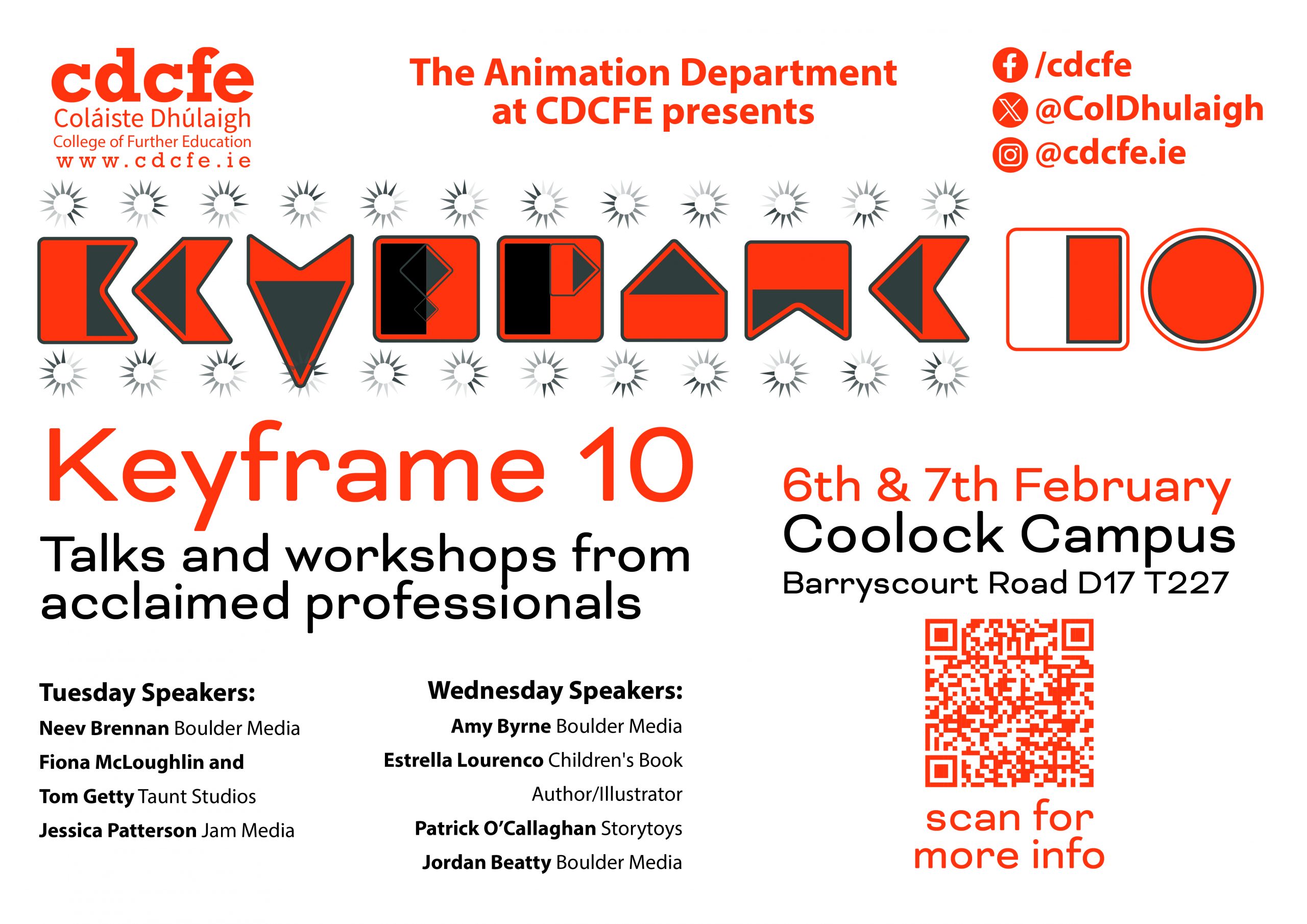 Keyframe 10 - talks and workshops by Animation Industry Professionals at CDCFE
