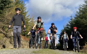 Photo of Trainees Mountain biking