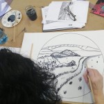 Drawing work shop with Fiona Ni Maoilir