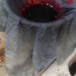 Straining Berry Ink