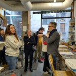Photo of class trip to Black Church Print Studio '25